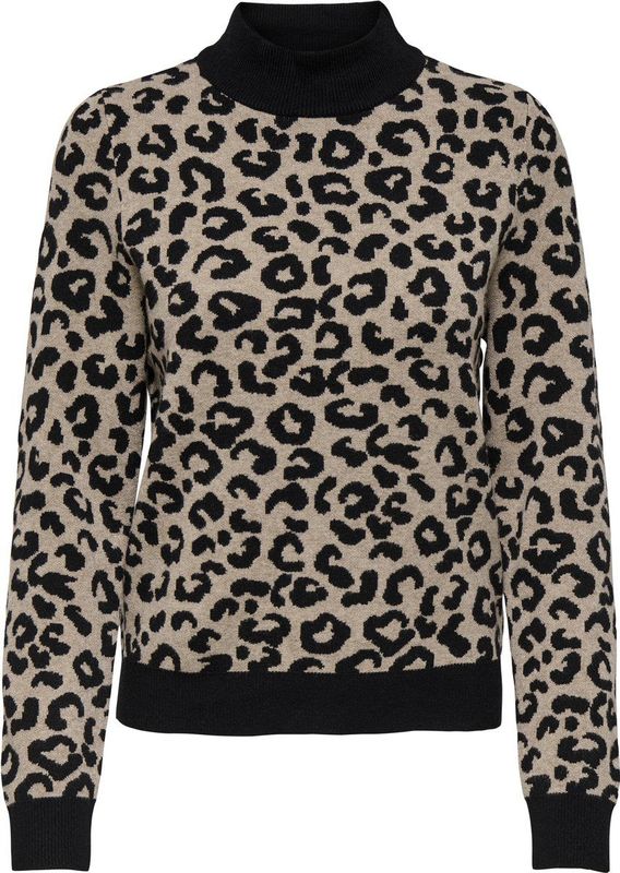 Only - LIBI - Gebreide Pullover - Luipaardprint - Regular Fit