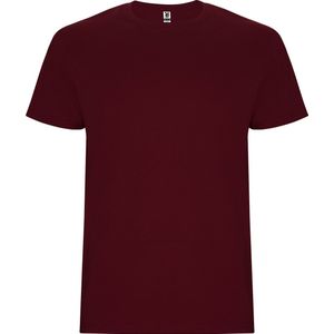 T-shirt unisex met korte mouwen 'Stafford' Granate Rood - 7/8 jaar