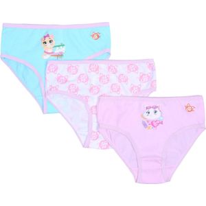 3x Gekleurde meisjesslip 44 CATS