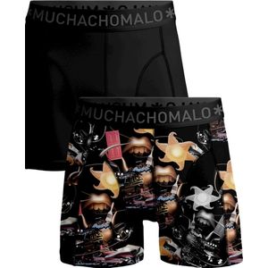 Muchachomalo Heren Boxershorts 2 Pack - Normale Lengte - L - 95% Katoen - Mannen Onderbroek met Zachte Elastische Tailleband