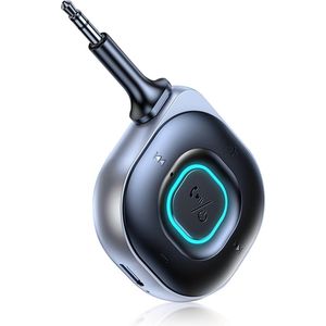 Provium Bluetooth 5.3 - compacte 2 in 1 Zender en Ontvanger - Handsfree Bellen - Bluetooth auto audio headset - Dual Device Connectie - 20 uur Batterij - 3.5mm AUX adapter - zwart