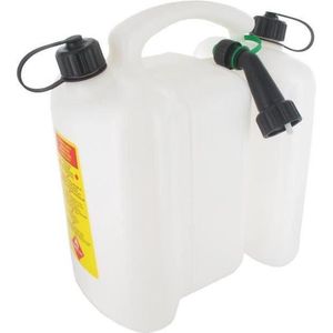PRAKTISCHE TUIN TECOMEC 2 + 6 liter jerrycan voor tweeërlei gebruik - Wit