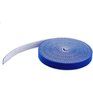 StarTech.com Hook and Loop Tape - 50 ft. - Reusable Adjustable Cable Ties - Blue (HKLP50BL)