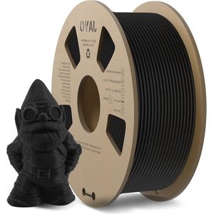 PLA-filament 175 mm 3D-printmaterialen - glansvrije matte textuur - 11kg spoel - 0,02mm - zwart