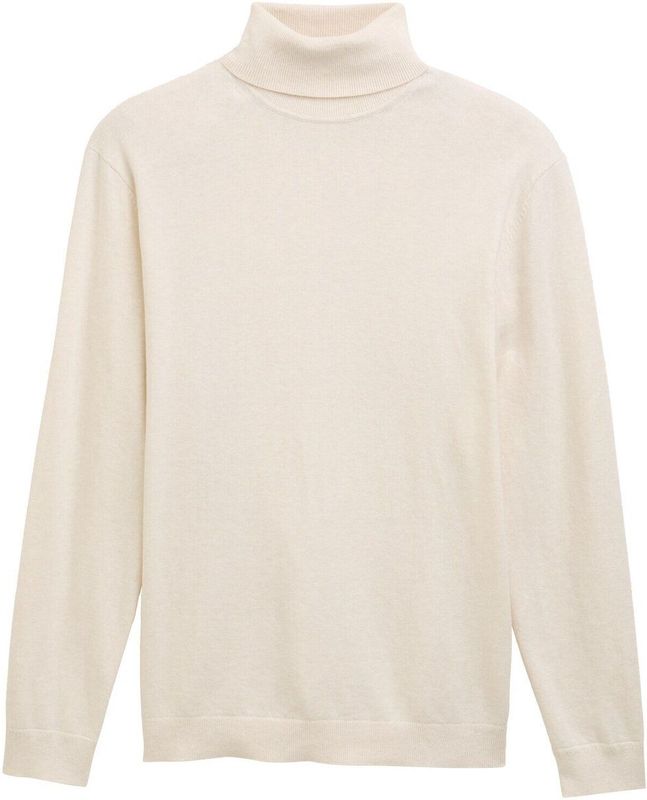 TOM TAILOR - Trui - Crème - Col - Knitwear