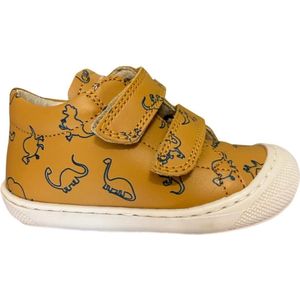 Naturino - Cocoon - Mt 20 - bumper lederen velcro sneakers - blauwe dino - oker