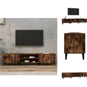 vidaXL TV-meubel - trendy - tv-kast - afmeting- 180x31.5x40cm - ken- gerookt eiken - Kast