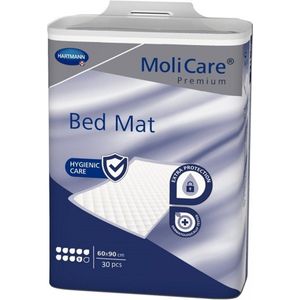 Hartmann - Molicare Premium Bed Mat - Incontinentiemateriaal - 9 Druppels - 60 x 90 cm - 2719 ml - 30 Onderleggers