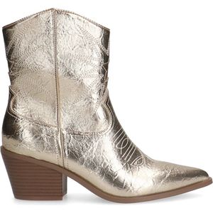 Sacha - Dames - Gouden metallic cowboylaarsjes - Maat 38