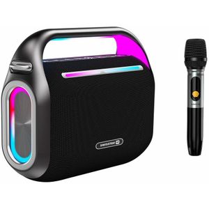 Swissten Harmony Bluetooth Speaker - 120W - Karaoke Set - Zwart