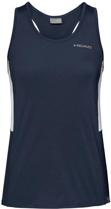 Head Racket Club Mouwloos T-shirt Blauw 176 cm Meisjes