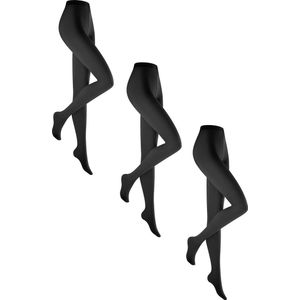 Kunert panty Velvet 40 denier - set van 3 zwart