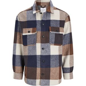 JACK&JONES PLUS JJEBRADLEY OLLIE OVERSHIRT LS NOOS PLS Heren Overhemd - Maat EU4XL US2XL