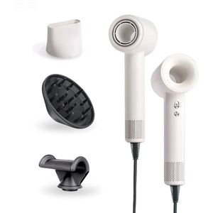 Hoge snelheid haardroger met Plasma & Ionische technologie – 400g lichtgewicht reisfohn - snel drogen, stil & veilig (geen haarinzuiging)-Hair dryer