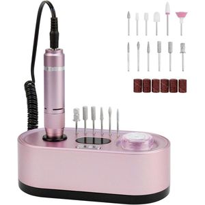 Professionele Elektrische Nagelfrees met LCD-Scherm en 12 Accessoires voor Manicure en Pedicure