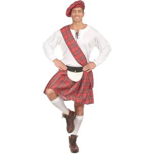 Schots kostuum voor heren met kilt en blouse