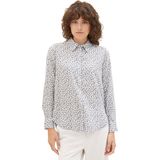 Tom Tailor 1037899 Printed Collar Blouse Grijs 36 Vrouw