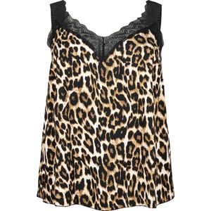 ZIZZI CABALI, S/L, TOP Dames Blouse - Brown - Maat XXXL (63-64)