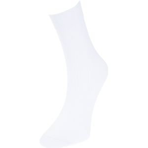Trendyol Wit, 5 Paar Katoenen College-Tennis-Medium Sokken Met Textuur Tmnss24Co00006