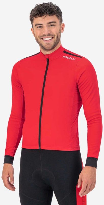 Rogelli - Core - Fietsshirt - Rood - Lange Mouwen - Comfort Fit