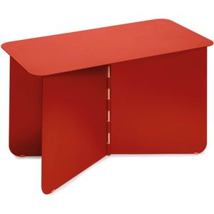 Puik Design - Hinge Bijzettafel - Groot - Rood - Stijlvolle en Ruimtebesparende Tafel