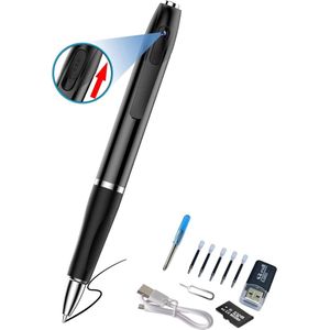 Spy Camera Pencamera 1080p opnametijd - 100-200 minuten lus opname