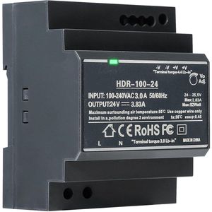 DIN Rail Power Supply 24V DC 3.83A 100W - Switching Power Supply - Transformer voor Industriële Automatisering