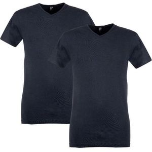 Alan Red - Vermont T-shirts V-Hals Navy (2Pack) - Heren - Maat S - Modern-fit