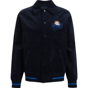 WE Fashion Men's corduroy bomber jacket with print