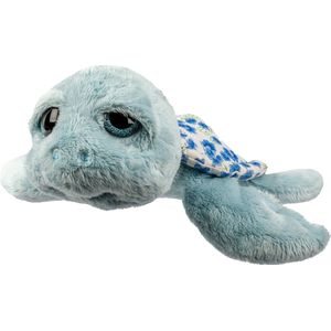 Suki Gifts pluche zeeschildpad Jules knuffeldier - cute eyes - blauw - 24 cm - Hoge kwaliteit