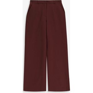 Sissy-Boy - Donkerbruin - Mid Waist Wide Leg Pantalon