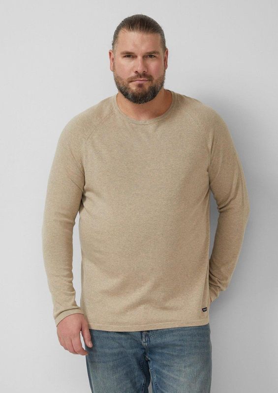 Gebreide Trui - Katoen - Regular Fit - Ronde Hals