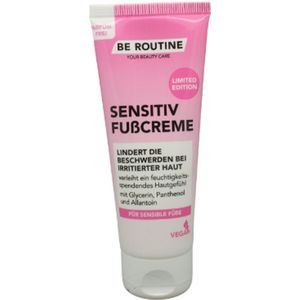 Be Routine Voetcrème Sensitive | 1x 75ml - Met Glycerin, Panthenol en Allantoïne | Limited Edition 2025 - Vegan