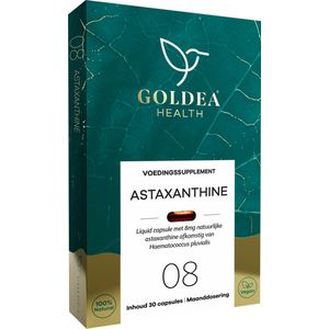 Goldea Health Astaxanthine - Vegan - Voedingssupplement - 8mg - 30 liquid capsules - Maanddosering