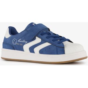 Blue Box jongens sneakers met smileys blauw wit - Maat 28
