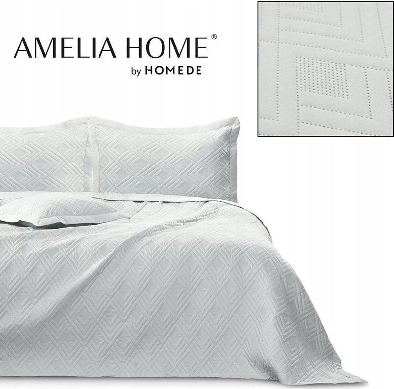 AmeliaHome - Ophelia - Sprei - Lichtgrijs - 170x210 cm