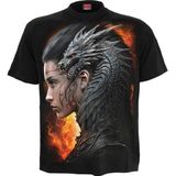 Spiral - Draco Queen - T-shirt - Zwart - Heren