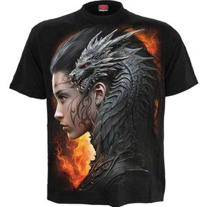 Spiral - Draco Queen - T-shirt - Zwart - Heren