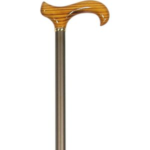 Classic Canes - Verstelbare XL Wandelstok - Essenhout Handvat - Koffie Bruin - Hoogte Verstelbaar van 77 tot 100 cm