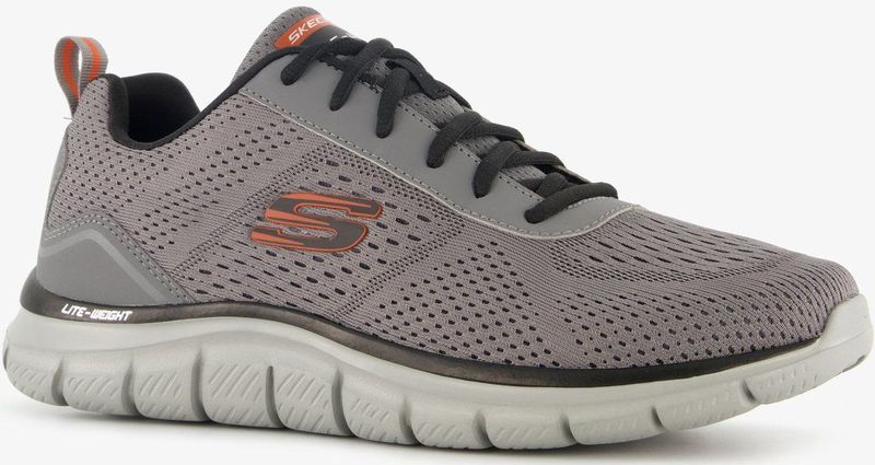 Skechers - Track Lusher - Sneakers - Grijs - Extra Comfort - Memory Foam