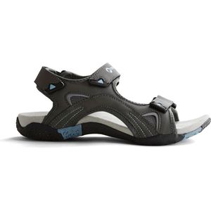 Travelin Volda Dames - Leren Outdoor- Sport- en Wandelsandalen met Profielzool - Grijs - Maat 38