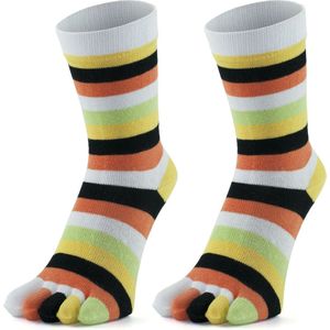 GoWith-katoen sokken-teensokken-2 paar-huissokken-warme sokken-grappige sokken-grappige cadeaus voor vrouwen-35-40