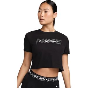 Nike pro t-shirt in de kleur zwart.