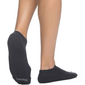 Heren FreshIQ No Show Sokken - Wit met Grijze Hiel en Teen, 6-Pack