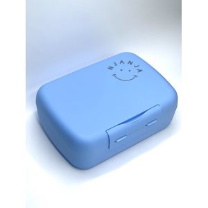 NJANJA - lunchbox voor kinderen - lunchbox voor volwassenen - blauw - brooddoos - broodtrommel - vershouddoos