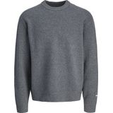Jack & Jones - JORNORREBRO KNIT CREW NECK - Gebreide Trui - Donkergrijs Melange