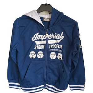 Star Wars Stormtrooper zomer hoodie / sweatvest, jas / vest, blauw, maat 104