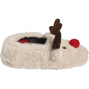 Pluche - Rendiersloffen - Lichtbeige - Pantoffels