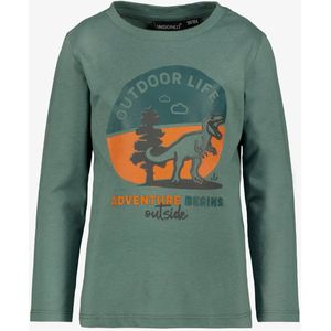 Unsigned jongens shirt met lange mouwen en T-rex groen - Maat 92