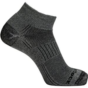 Wrightsock Coolmesh Quarter - Grijs/Zwart - 34-37